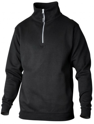 Sweatshirt zip svart